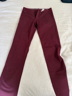 Zara Men's Chinos in Burgundy